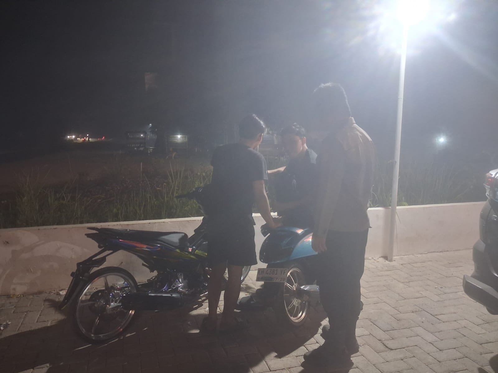 Tertibkan Knalpot Brong, Polsek Rakumpit Ingatkan Pemuda Jaga Kenyamanan Warga