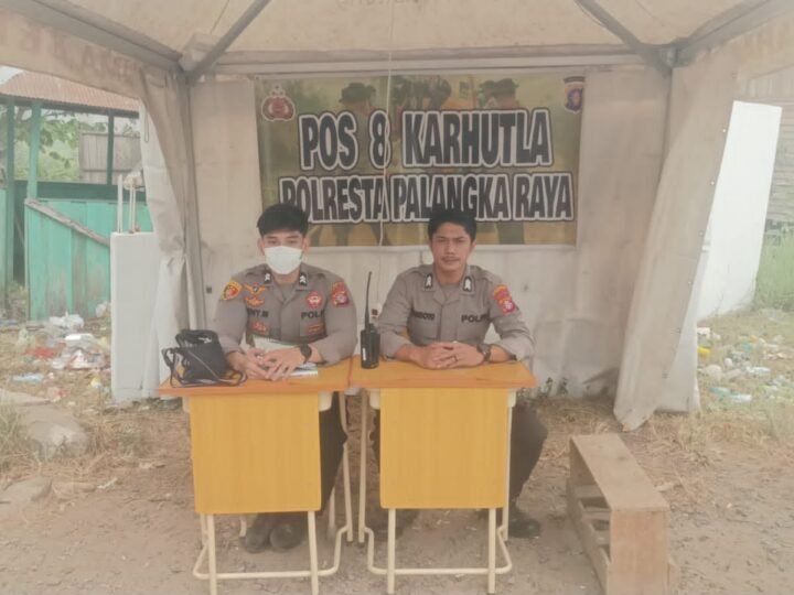Pantau Lahan Rawan dan Posko Karhutla, Polresta Palangka Raya Tingkatkan Kesiapsiagaan