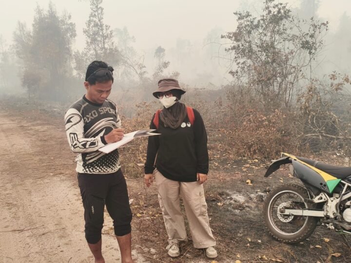 Polsek Bukit Batu Tindaklanjuti Laporan Hilangnya Pipa Sumur Bor di Lokasi Karhutla