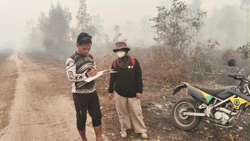 Polsek Bukit Batu Tindaklanjuti Laporan Hilangnya Pipa Sumur Bor di Lokasi Karhutla