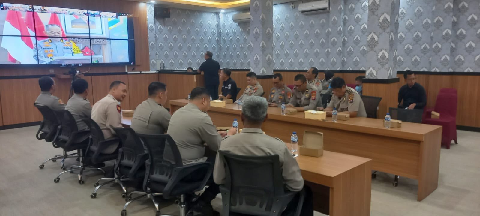 Di Rupatama, Polresta Palangka Raya Ikuti Taklimat Awal Audit Kinerja Itwasda Polda Kalteng