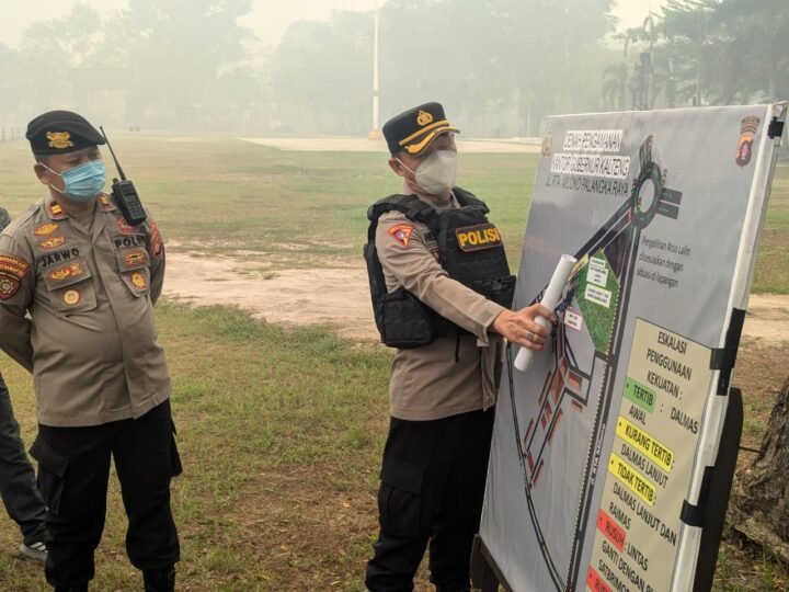 Gelar TWG, Polresta Palangka Raya Matangkan Tugas Pam Aksi Damai di Kantor Gubernur Kalteng