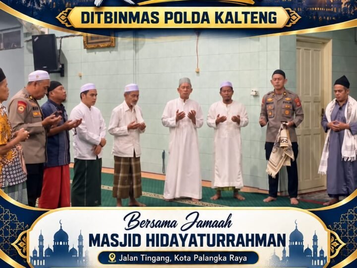 Subuh Keliling Ditbinmas Polda Kalteng di Masjid Hidayaturrahman Palangka Raya, Perkuat Kedekatan Polri Dengan Masyarakat