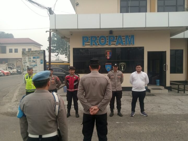 Pastikan Pergantian Piket tetap Lancar, Pamapta II SPKT Pimpin Apel Serah Terima