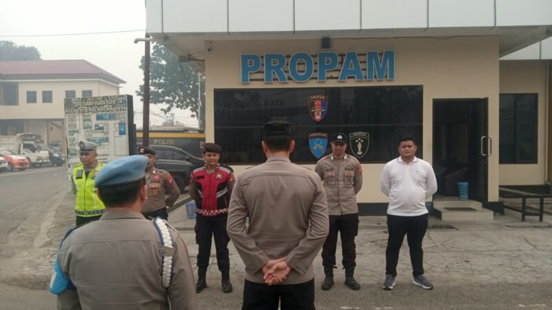 Pastikan Pergantian Piket tetap Lancar, Pamapta II SPKT Pimpin Apel Serah Terima