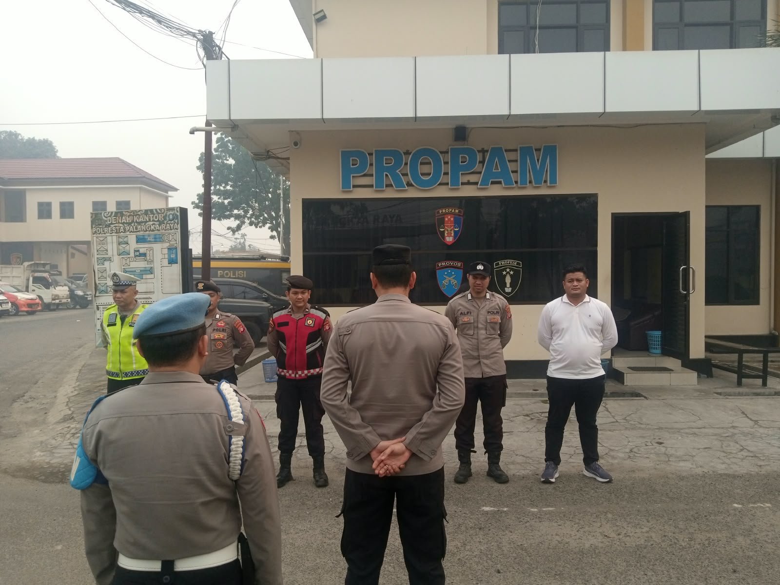 Pastikan Pergantian Piket tetap Lancar, Pamapta II SPKT Pimpin Apel Serah Terima