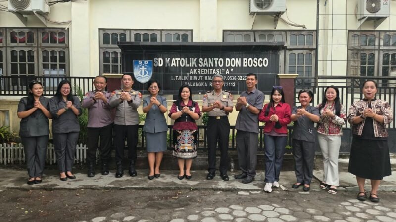 Peduli Pendidikan, Satbinmas Polresta Palangka Raya Berikan Edukasi di SD Santo Don Bosco