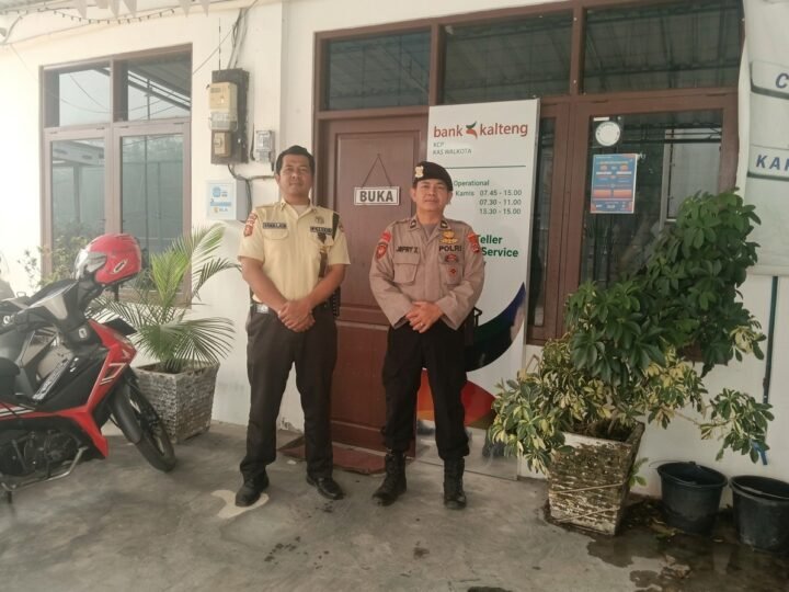 Jaga terus Kenyamanan Nasabah, Satpamobvit Polresta Palangka Raya Perketat Pengamanan Perbankan
