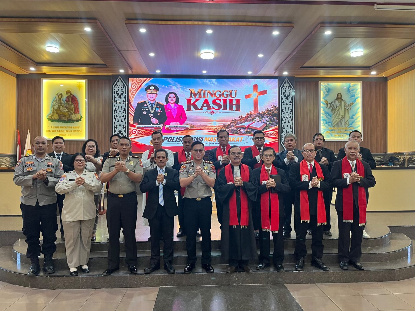Minggu Kasih, Ditbinmas Polda Kalteng Sampaikan Pesan Kamtibmas dan Imbauan Pencegahan Karhutla di Gereja GKE Eka Sinta Palangka Raya
