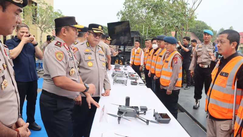 Perkuat Penanganan Karhutla, Polda Kalteng Luncurkan 16 Drone Patroli Udara