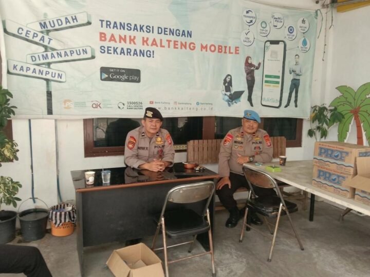 Satpamobvit Polresta Palangka Raya Tingkatkan Koordinasi Keamanan ke Petugas Bank