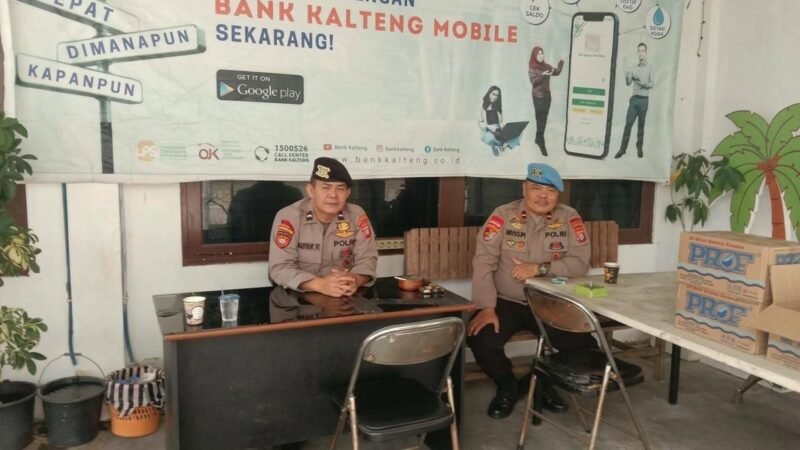 Satpamobvit Polresta Palangka Raya Tingkatkan Koordinasi Keamanan ke Petugas Bank