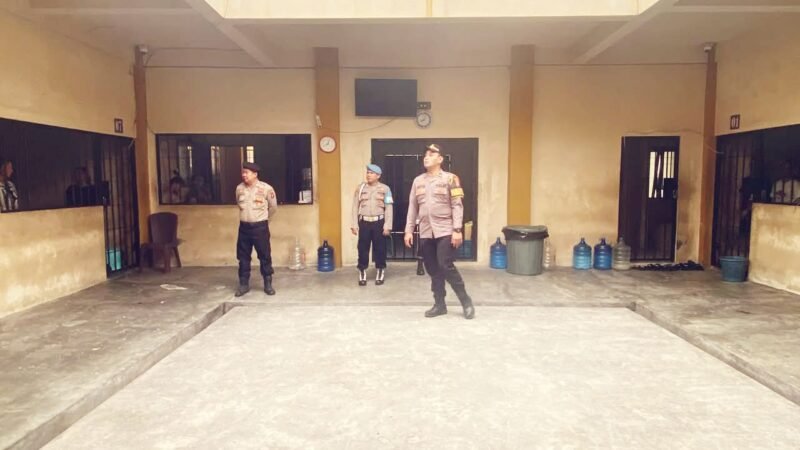 Perkuat terus Pengawasan, Pamapta II SPKT Pastikan Kondisi Tahanan Tetap Aman